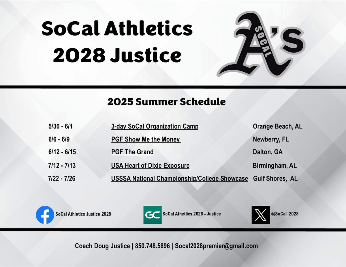 School Ball is done, and you know what that means? Travel season is here! So excited to get back on the field with my girls this summer! Here is our schedule: #lovethegrind #always