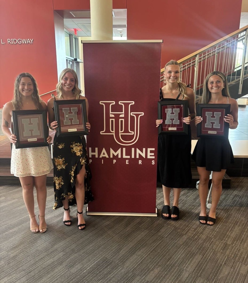 👀 The 2025 Hammies! 🎉

Our 2nd Annual “Hammies” - Hamline Athletics Year-End Award Banquet presented by SAAC was a Success! 

Now on to Finals Week! 📚 #goHU