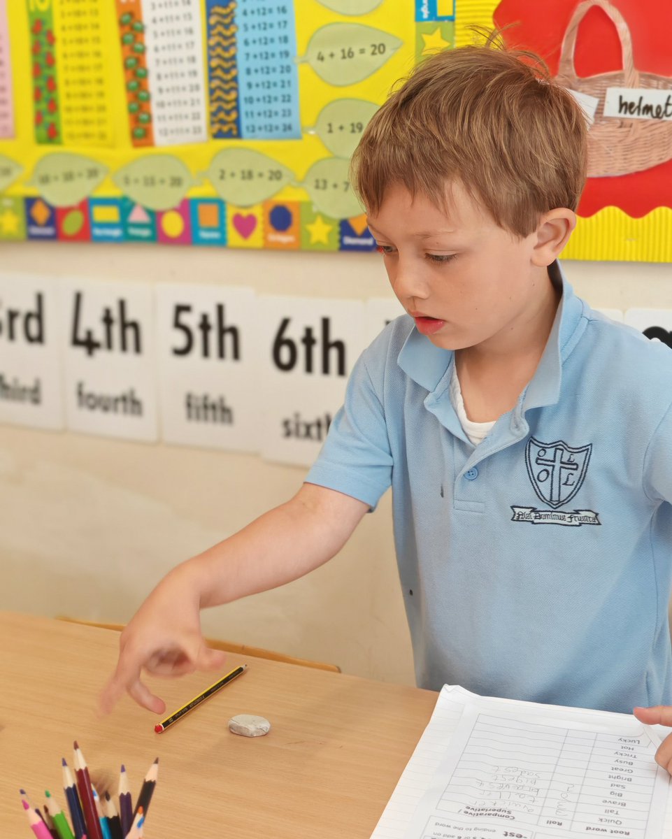 1M (@1m_olol) on Twitter photo In English today the children played a game to transform a root adjective into its comparative form if they threw a 1, 2,or 3 on a dice, or into its superlative form if they threw a 4, 5 or 6. <a href="/ololprimary_HT/">Headteacher at OLOL</a> #EnglishOLOL In English today the children played a game to transform a root adjective into its comparative form if they threw a 1, 2,or 3 on a dice, or into its superlative form if they threw a 4, 5 or 6. <a href="/ololprimary_HT/">Headteacher at OLOL</a> #EnglishOLOL
