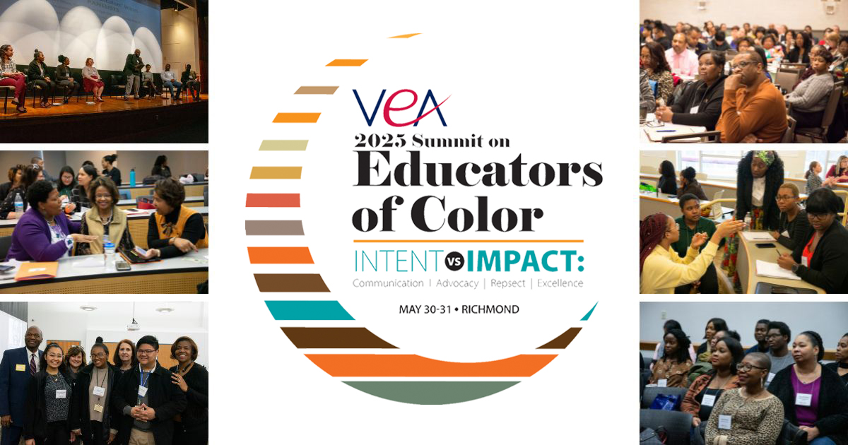 Last chance! Today's the deadline to register for VEA's Summit on Educators of Color. Don't miss this opportunity network, collaborate, and learn with your colleagues as we work together in pursuit of racial and social justice in our schools! Register ⬇️
veanea.org/eoc-summit/