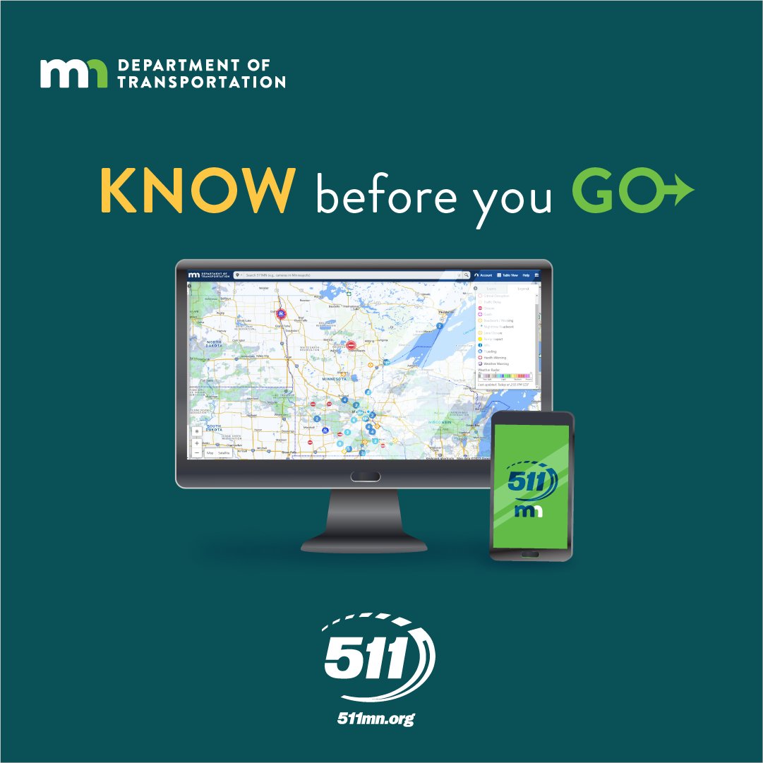 It’s National Limerick Day! Check 511mn.org and enjoy this poetic pit stop:

Two anglers in search of a mound o' trout
Used the 511 app and they found a route
"To the lake we must go
Our boat trailer in tow!"
They cheered as they steered through a roundabout