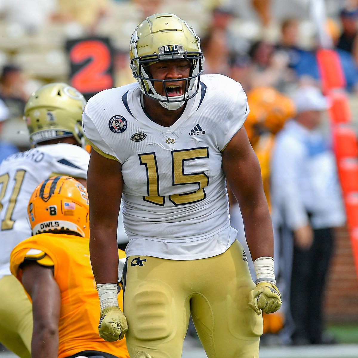 #AGTG I’m proud to say that I’ve been blessed to receive my first power 4 offer <a href="/GeorgiaTech/">Georgia Tech</a> after a great conversation with <a href="/Coach_KPope/">Kyle Pope</a> to God be the glory. <a href="/JeremyO_Johnson/">Jeremy Johnson</a> <a href="/BenMoore247/">Ben Moore</a>
<a href="/Bdrumm_Rivals/">Brandon Drumm</a> <a href="/HerechukR/">Riley Herechuk</a> <a href="/JuliusTrenches/">Julius Williams</a> <a href="/RecruitGeorgia/">Recruit Georgia</a> <a href="/TheUCReport/">Billy Tucker</a>  <a href="/coachdtwhite/">Derek White</a>