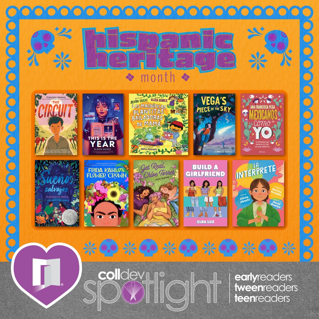 GoLibraria's tweet image. Get ready for Hispanic heritage month with CD spotlight! ⭐️ Explore stories that celebrate culture, history, and identity with stories that shine all year long.📚
#HispanicHeritageMonth #CDSpotlight