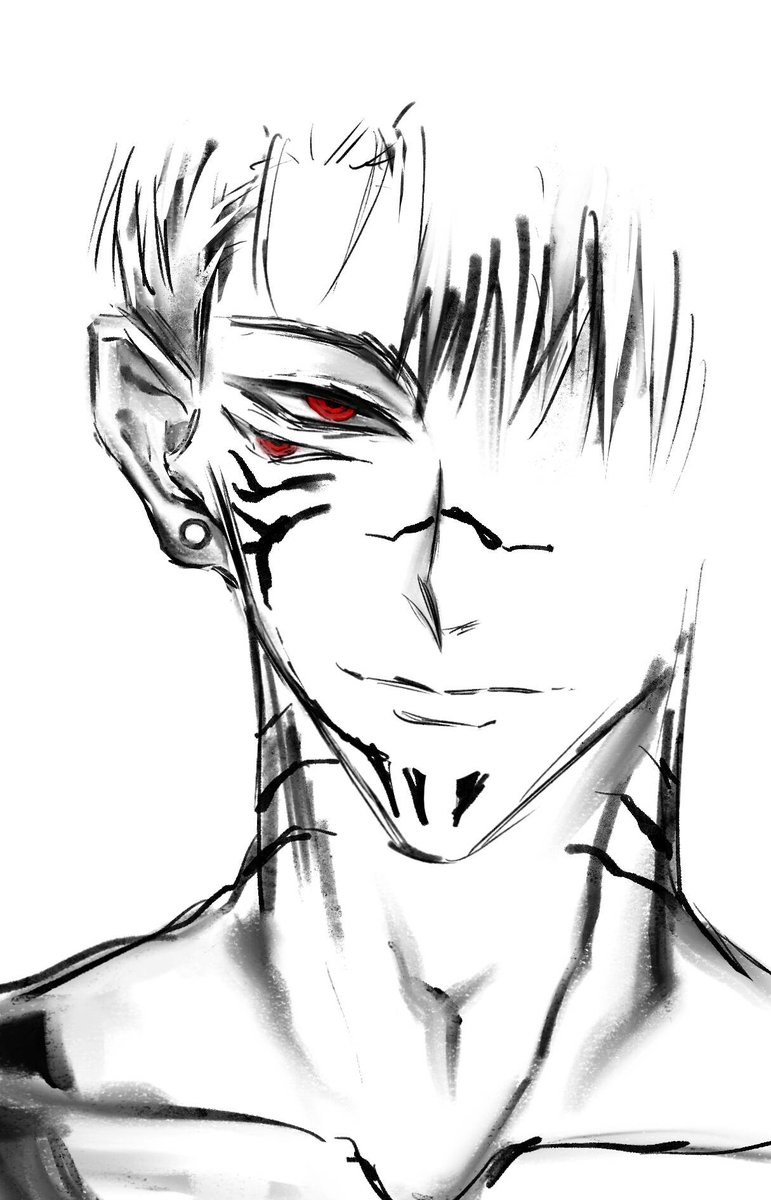 只是突然想尝试新发型（
#sukuna #両面宿儺