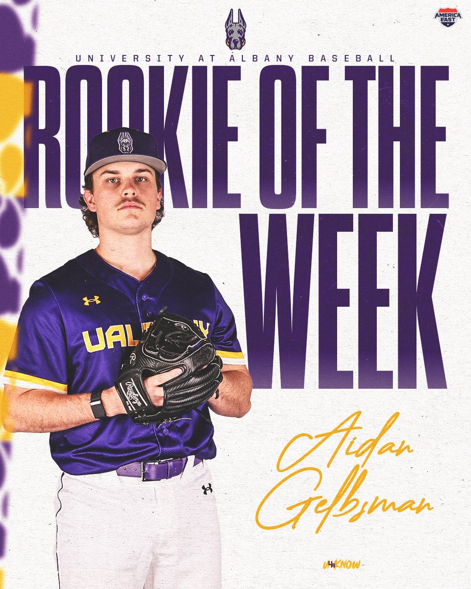 UAlbany Baseball (@ualbanybaseball) on Twitter photo Weekend sweep ➡️ Awards sweep 🏆🏆🏆
Luke Filippi has been named <a href="/AmericaEast/">America East</a> Player of the week
Matthew Mariano has been named <a href="/AmericaEast/">America East</a> Pitcher of the week
Aidan Gelbsman has been named <a href="/AmericaEast/">America East</a> Rookie of the week
📰: tinyurl.com/2m9ke7fh
#UAUKNOW Weekend sweep ➡️ Awards sweep 🏆🏆🏆
Luke Filippi has been named <a href="/AmericaEast/">America East</a> Player of the week
Matthew Mariano has been named <a href="/AmericaEast/">America East</a> Pitcher of the week
Aidan Gelbsman has been named <a href="/AmericaEast/">America East</a> Rookie of the week
📰: tinyurl.com/2m9ke7fh
#UAUKNOW