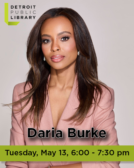 Tomorrow, May 13 at 6 pm join us at the #detroitpubliclibrary as we welcome author Daria Burke! She will be joined by journalist Orlando Bailey as they sit down and discuss Burke's new book "Of My Own Making: A Memoir."

RSVP: eventbrite.com/e/author-talk-…