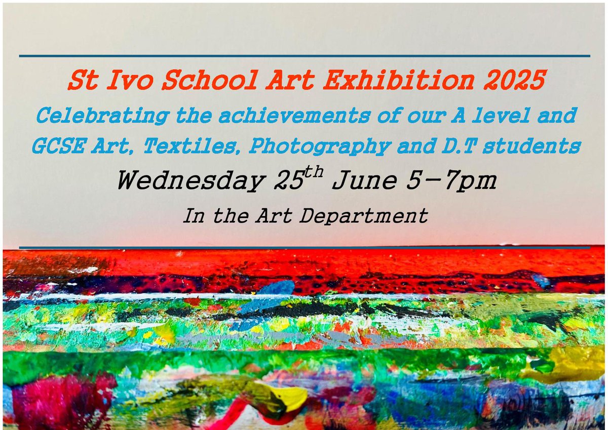Come and see the fantastic work produced by our art, textiles, photography and D&amp;T students