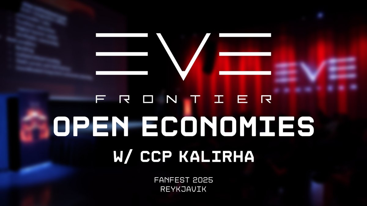 Welcome to EVE Frontier Fanfest video week! First up - Open Economies and Blockchains with CCP Kalirha - youtu.be/DBJBE1N6eqI