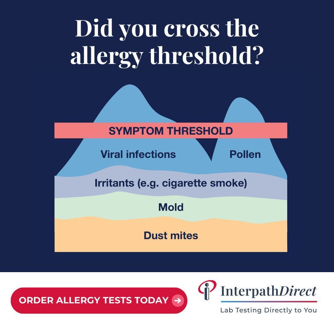 Interpath_Lab's tweet image. Did You Cross the Allergy Threshold?  Breathe Easier This Spring – Save $50 on Allergy Testing!   Do you know what’s actually triggering your allergies?  Find Out What’s Causing Your Symptoms:  

Order your allergy test now: interpathlab.com/interpathdirect