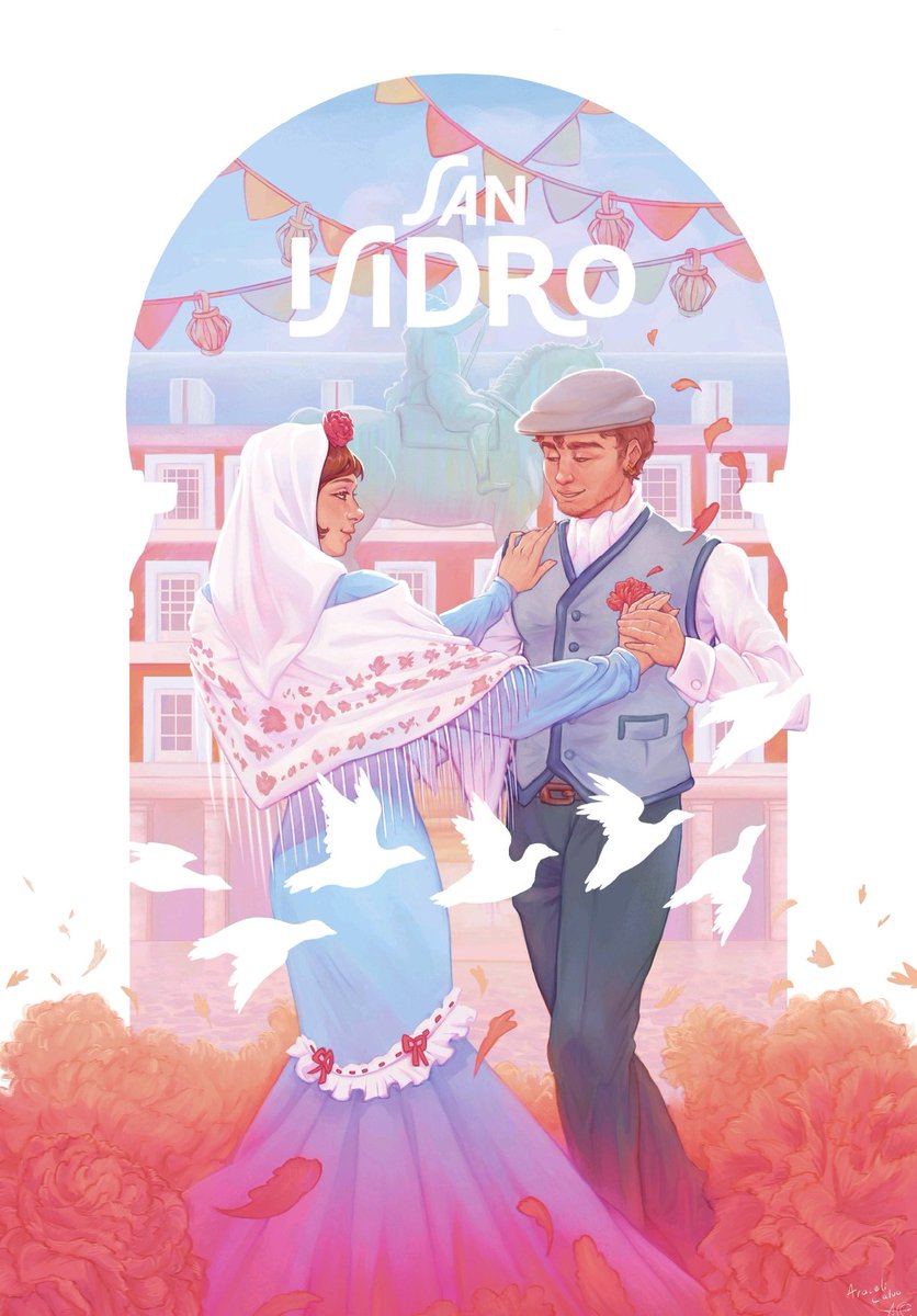 meduusozoa's tweet photo. Propuesta de cartel para San Isidro 💕
Me encantaría tener la oportunidad de realizar uno oficial algún día, pero por ahora seguimos con proyectos personales!

#SanIsidro2025 #SanIsidro #Madrid #illustration https://t.co/MZ6eRtwrLk