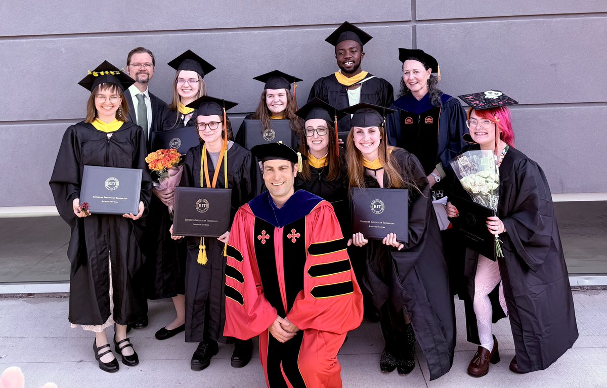 We had so many of our team members at the <a href="/RITscience/">College of Science at RIT</a> graduation over the weekend. Congrats to Laura Krebs, Kate Spencer, Ren Staggs, Vanessa Baker, Nikki Fuller, Evan Batte, Autumn Potts, and Erika Fernandez, as well as all <a href="/RITtigers/">RIT</a> graduates! #classof2025 #RITGrad