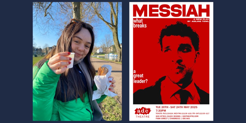 Trinity College (@trincollcam) on Twitter photo What makes and breaks a great leader? A new play - MESSIAH - by Aisling Towl, Shaffer Playwright in Residence is <a href="/adctheatre/">ADC Theatre</a> 20-24 May, 7.30pm ow.ly/QPP950VR6SV What makes and breaks a great leader? A new play - MESSIAH - by Aisling Towl, Shaffer Playwright in Residence is <a href="/adctheatre/">ADC Theatre</a> 20-24 May, 7.30pm ow.ly/QPP950VR6SV