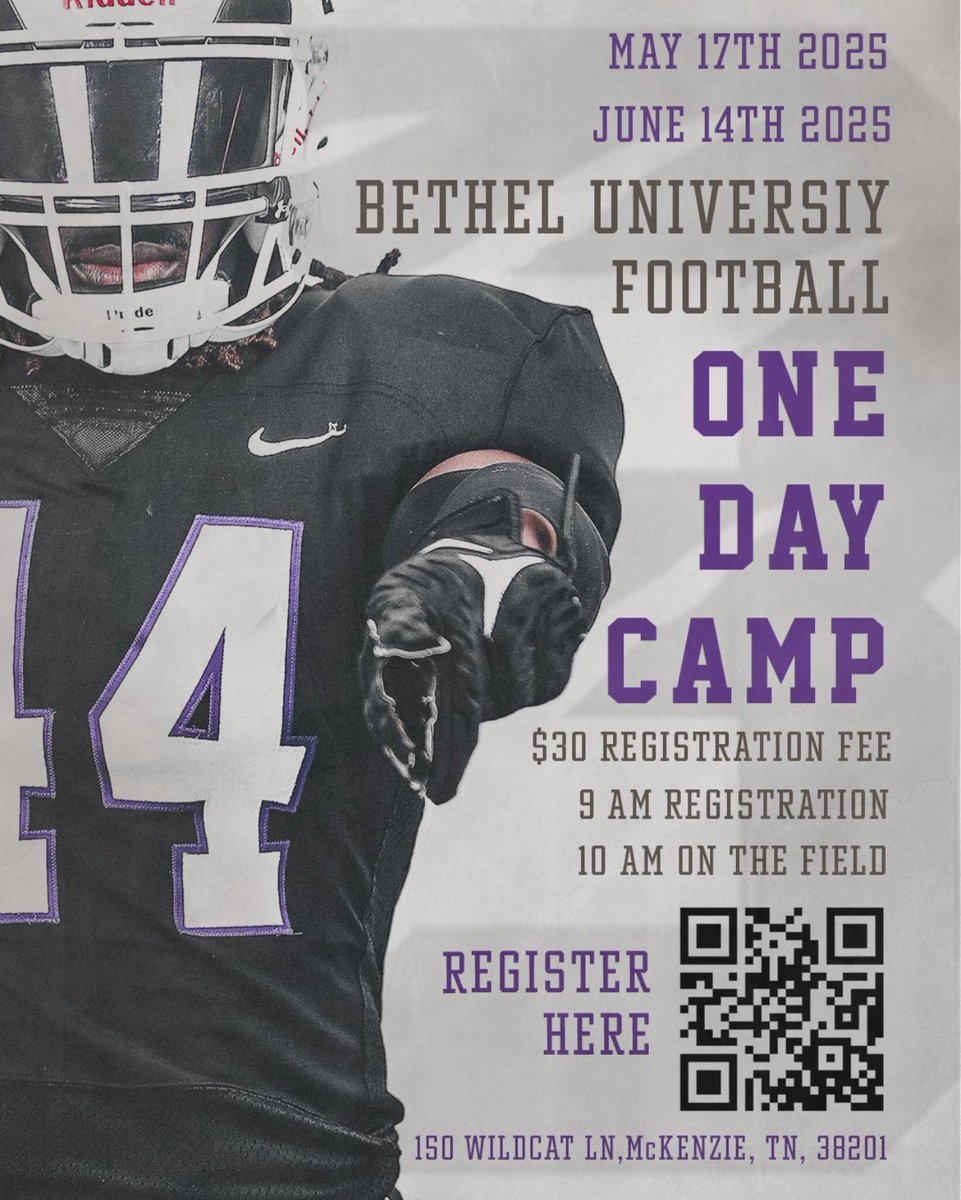 Bethel University Football (TN) (@bu_footballtn) on Twitter photo 🚨 <a href="/BU_FootballTN/">Bethel University Football (TN)</a> Session 1 this Saturday! 🚨
*Walk ups are welcome*
Use the link below to sign up today
📅 - May 17th
⏰ - 10 AM
📍 - Walter Butler Stadium
🔗 - docs.google.com/forms/d/e/1FAI…
#CountOnMe | #FastestShowOnTurf 🚨 <a href="/BU_FootballTN/">Bethel University Football (TN)</a> Session 1 this Saturday! 🚨
*Walk ups are welcome*
Use the link below to sign up today
📅 - May 17th
⏰ - 10 AM
📍 - Walter Butler Stadium
🔗 - docs.google.com/forms/d/e/1FAI…
#CountOnMe | #FastestShowOnTurf