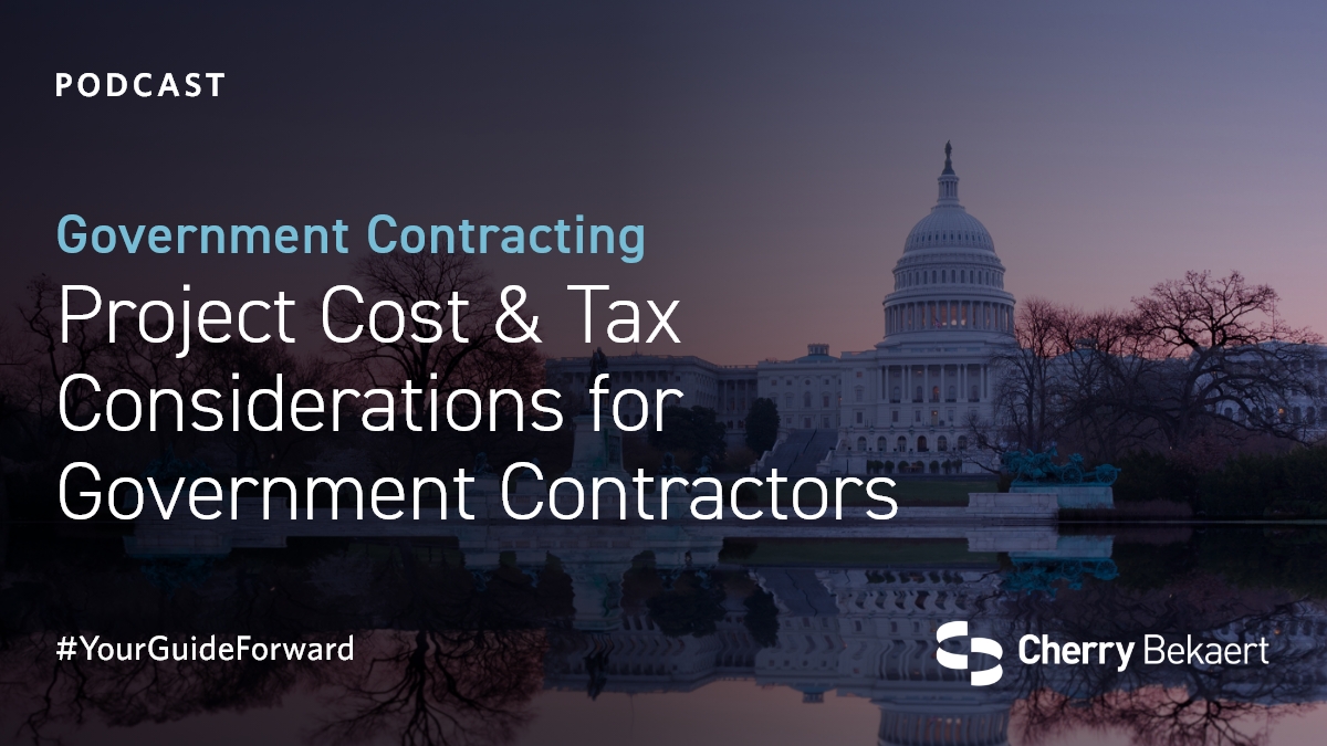 CherryBekaert's tweet image. In this episode of the Government Contracting podcast, discover key insights on cost reporting, revenue recognition and tax implications. Tune in now! okt.to/GQIBoH

#GovernmentContracting #ProjectCostManagement #OutsourcedAccounting