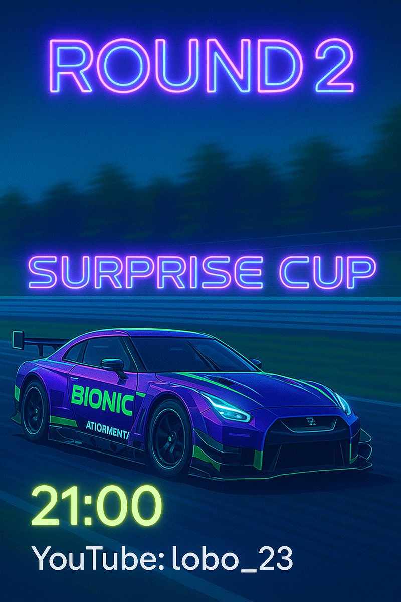 BIONIC Zero 24 (@bioniczero24) on Twitter photo 🏁RACE DAY 🏁
Nos enfrentamos a la ronda dos de la Surprise Cup de la mano de <a href="/Tururu233/">LOBO23 THE GOAT</a>
Piloto: <a href="/BZ24_Aitormenta/">Aitor Ruiz Rodriguez</a>
Que dios nos pille confesados
#GOBZ24 🏁RACE DAY 🏁
Nos enfrentamos a la ronda dos de la Surprise Cup de la mano de <a href="/Tururu233/">LOBO23 THE GOAT</a>
Piloto: <a href="/BZ24_Aitormenta/">Aitor Ruiz Rodriguez</a>
Que dios nos pille confesados
#GOBZ24