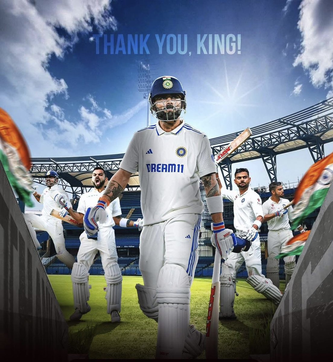 A legend of the game bids farewell to Test cricket.
Virat bhai, your passion, discipline, and hunger inspired millions, including me.
Thank you for raising the bar for all of us.
Wishing you all the best for what’s ahead — Test cricket will miss you!

#KingKohli #Legend #Respect