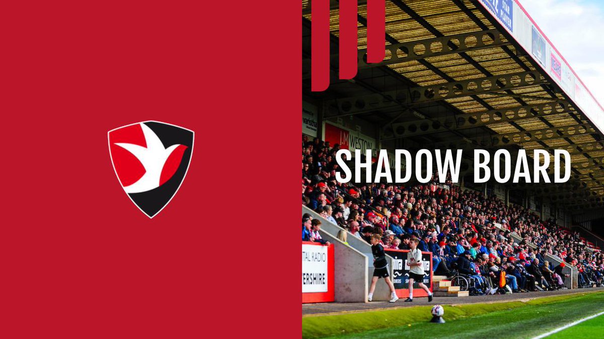 Cheltenham Town (@ctfcofficial) on Twitter photo Supporters can now put themselves forward to be considered for a position on the Club’s new Shadow Board 📰
🔗 ctfc.com/news/2025/may/…
#ctfc♦️ | <a href="/CTFC_SLO/">Cheltenham Town SLO</a> Supporters can now put themselves forward to be considered for a position on the Club’s new Shadow Board 📰
🔗 ctfc.com/news/2025/may/…
#ctfc♦️ | <a href="/CTFC_SLO/">Cheltenham Town SLO</a>