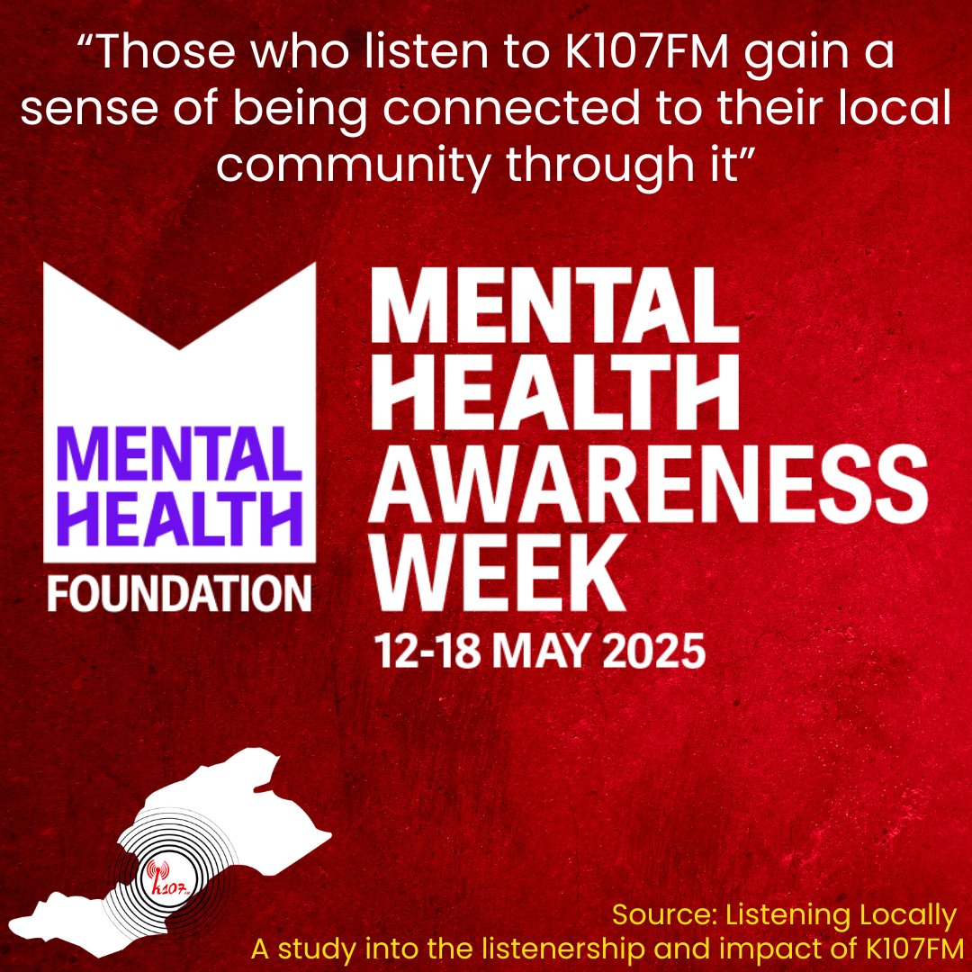 This #MentalHealthAwarenessWeek the theme is community, and it's something at the very core of community radio stations, like K107FM.

Find out more:

k107.co.uk/post/mental-he…

#ThisIsMyCommunty
#CommunityRadio