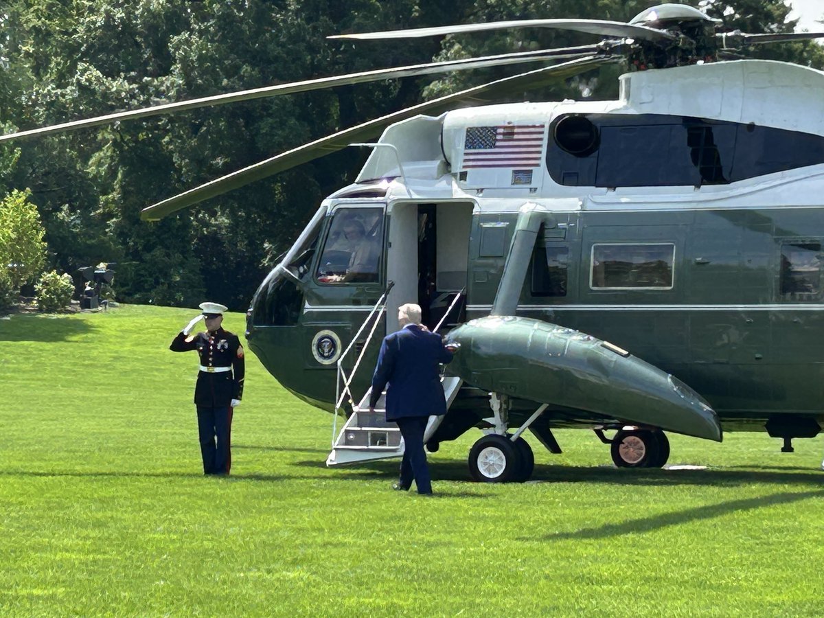 Toby Capion (@tobycapion) on Twitter photo After taking multiple questions in the Roosevelt Room during a press conference, President Donald Trump walks directly from the Oval Office to Marine One to begin his trip to Saudi Arabia. <a href="/EWTNNewsNightly/">EWTN News Nightly</a> After taking multiple questions in the Roosevelt Room during a press conference, President Donald Trump walks directly from the Oval Office to Marine One to begin his trip to Saudi Arabia. <a href="/EWTNNewsNightly/">EWTN News Nightly</a>