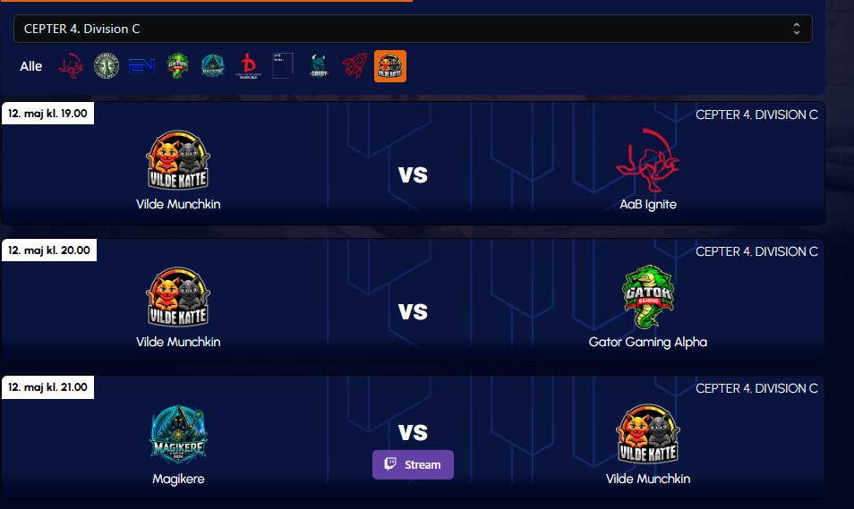 3 kampe på programmet i aften!! Lang dag, men det bliver mega nice 💃 Sidste kamp mod Magikere bliver streamet på twitch.tv/magikereesport klokken 21:00. SE MED!!!