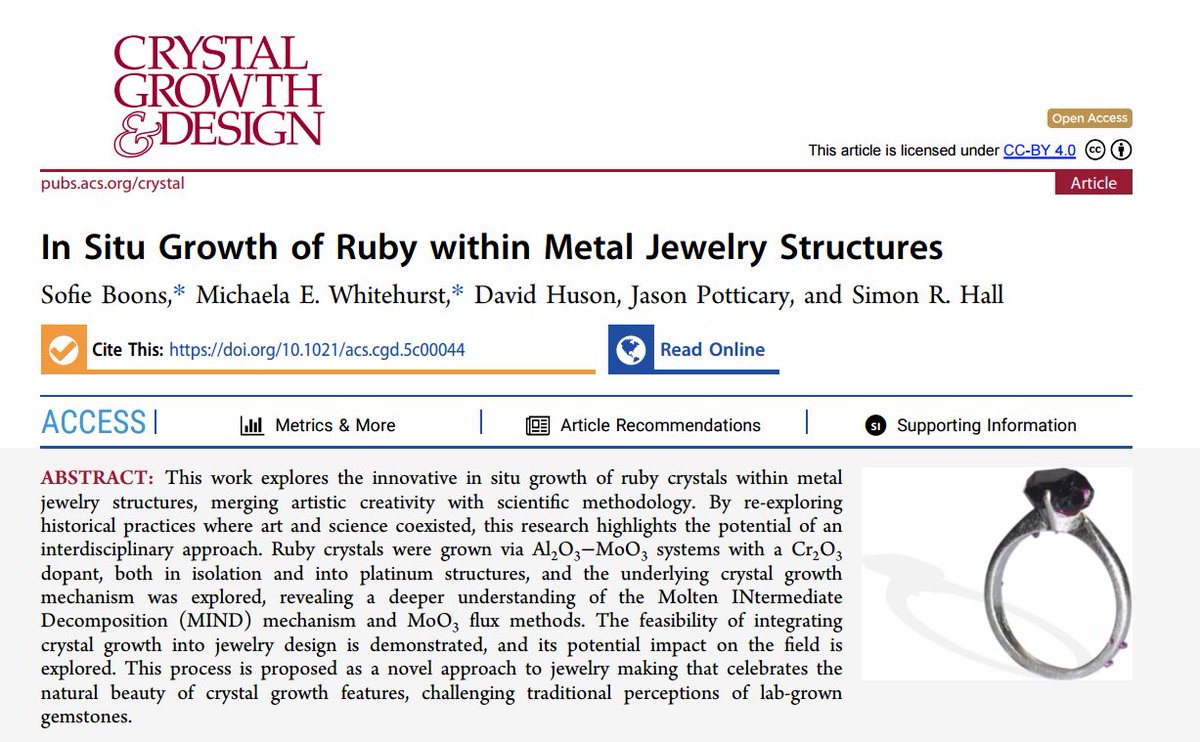 This week's reading suggestion: Cryst. Growth Des., 2025.
doi.org/10.1021/acs.cg…
#Crystallography
Have a nice week!