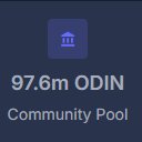 odinprotocol's tweet image. Another 31.3m ODIN was added to the community pool.
ODIN Total supply: 178m
Community Pool: 97.6m