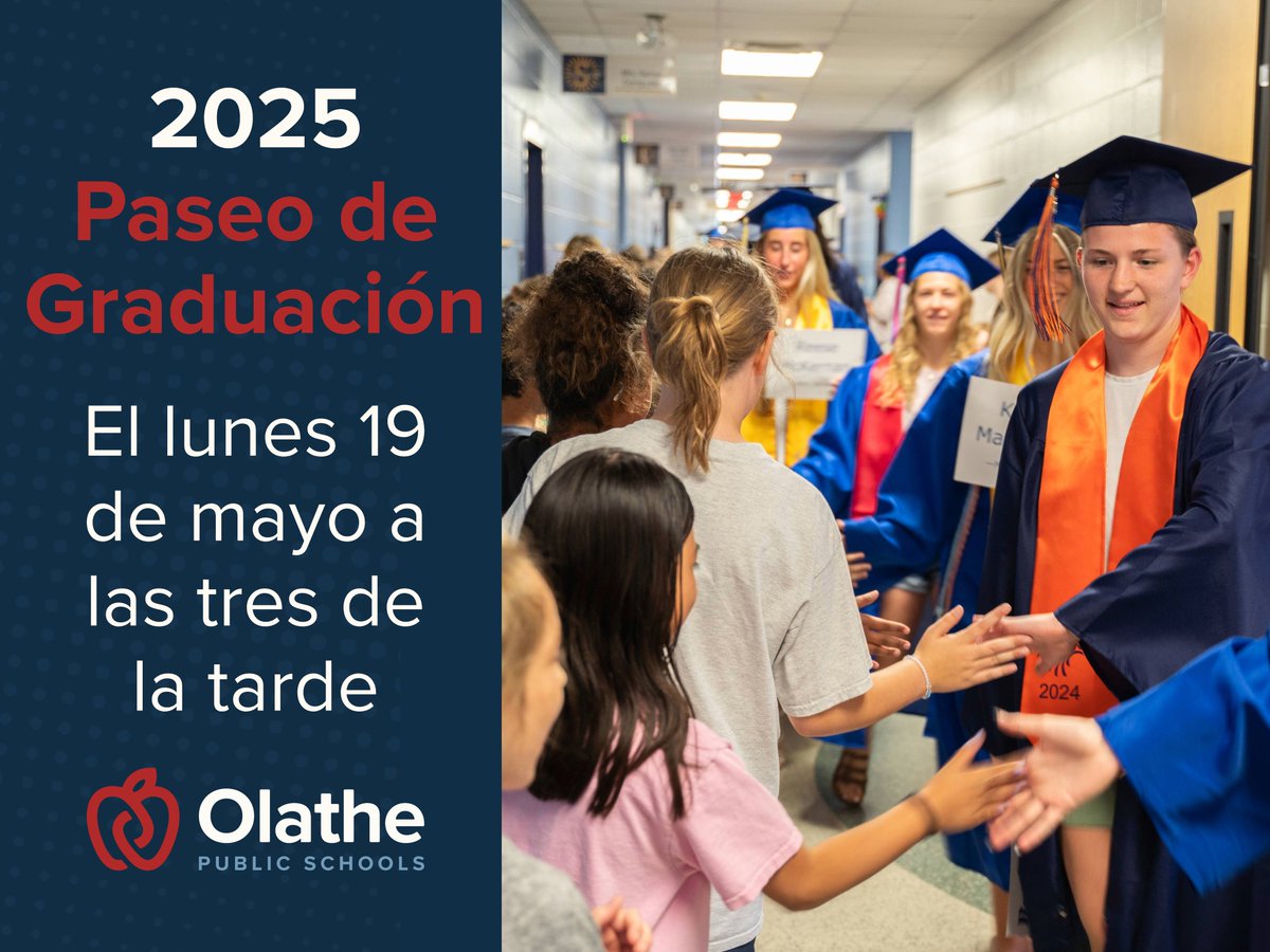 🎓 Calling all graduating seniors! Next week you are invited to take a memorable graduation walk through your former elementary school halls! Join us on May 19 at 3 p.m.

🌟 Don’t miss this special moment! For more information visit: bit.ly/4iZpZUm #OPSMakeTodayCount