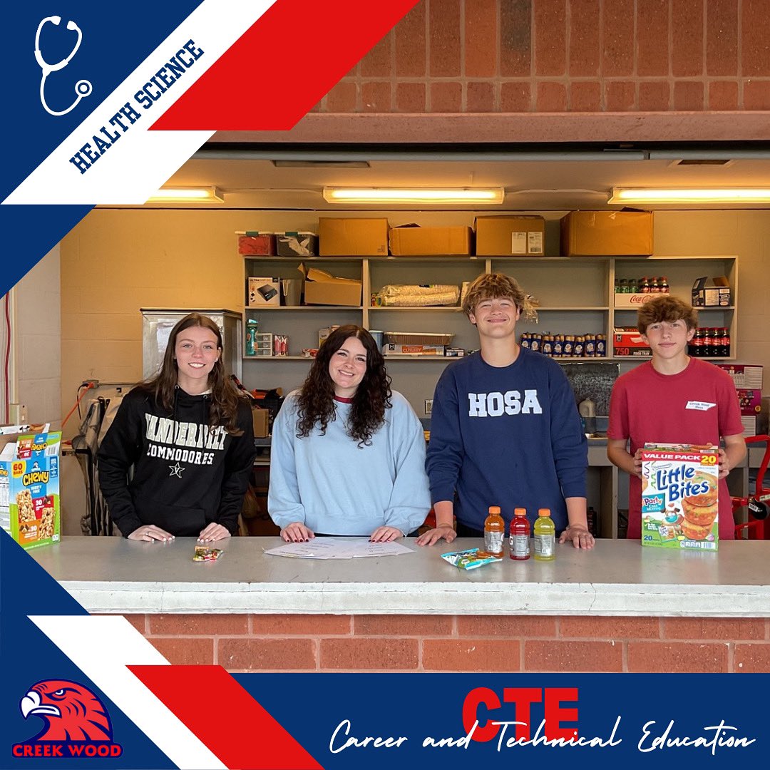Dickson County Schools CTE (@dcs_cte) on Twitter photo 🥤✨🍫Thanks to CWHS HOSA students for running the concession stand for the Dickson County Special Olympics held at CWHS on Friday. You helped make it a success!!
<a href="/creekwoodhs/">Creek Wood HS</a>
<a href="/DCS_TN/">Dickson Co Schools</a> 🥤✨🍫Thanks to CWHS HOSA students for running the concession stand for the Dickson County Special Olympics held at CWHS on Friday. You helped make it a success!!
<a href="/creekwoodhs/">Creek Wood HS</a>
<a href="/DCS_TN/">Dickson Co Schools</a>