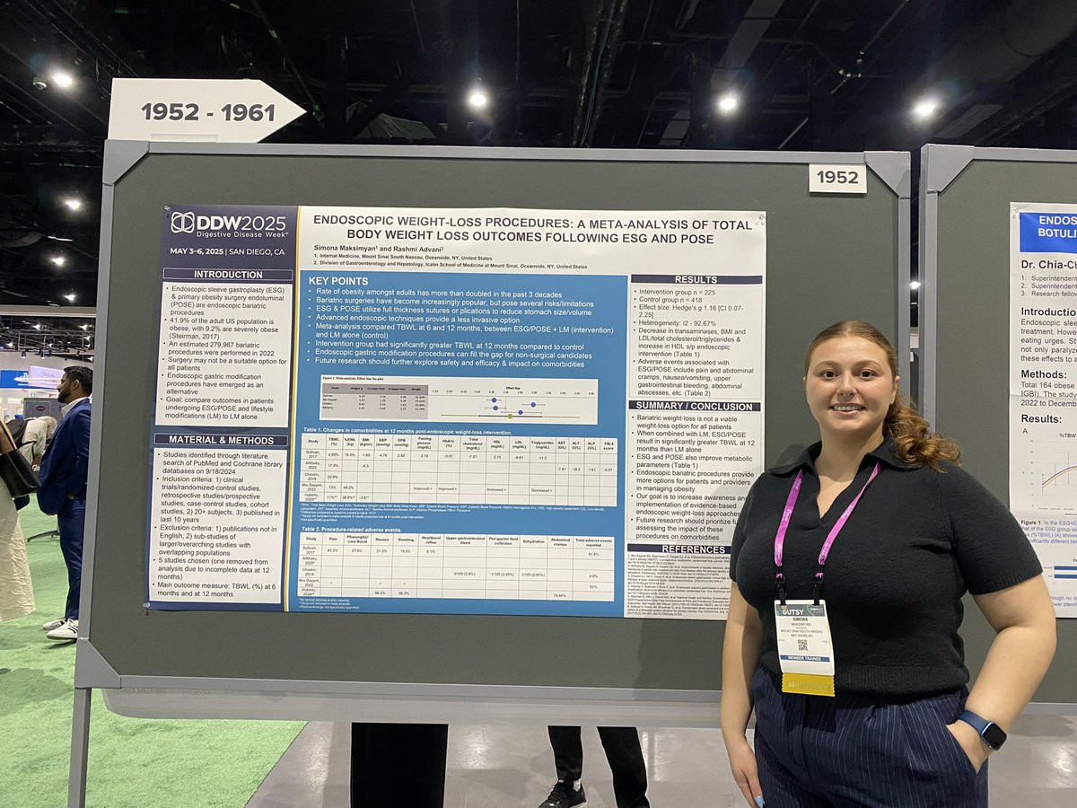 AdvaniRashmiMD's tweet image. Sharing all the incredible work my mentees have done and presented at @DDWMeeting this past week. A round of applause 👏🏽 for these superstars ⭐️!
Grateful to have been a part of their journey in promoting excellence and research in #Gastroenterology
Words cannot express how…