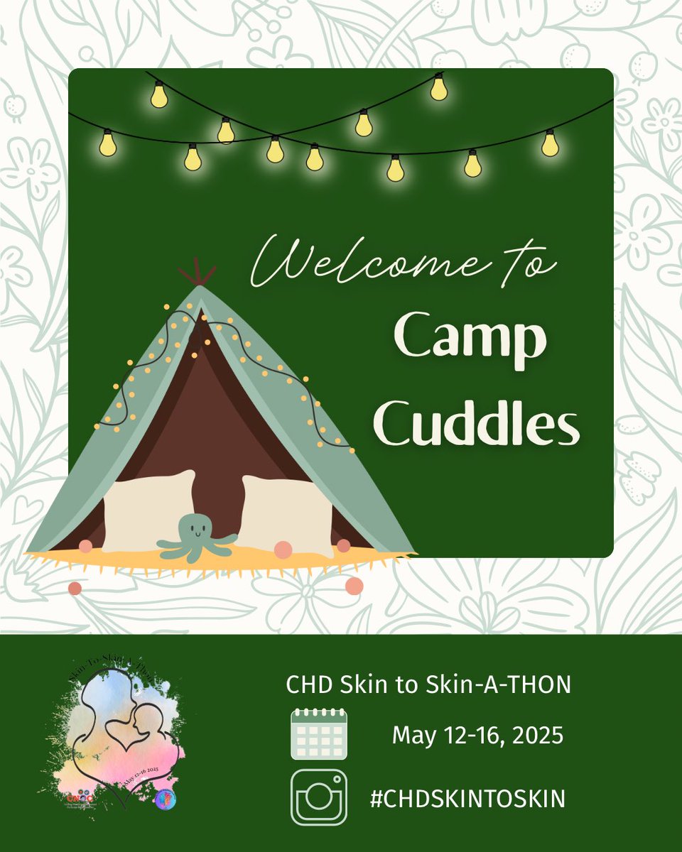 🎉 It’s here! Welcome to the first-ever Skin-to-Skin-a-thon in the pediatric cardiac ICU!
All week long, we’ll be highlighting the magic of holding—sharing stories, snapshots, and heartwarming moments. #CHDSkinToSkin