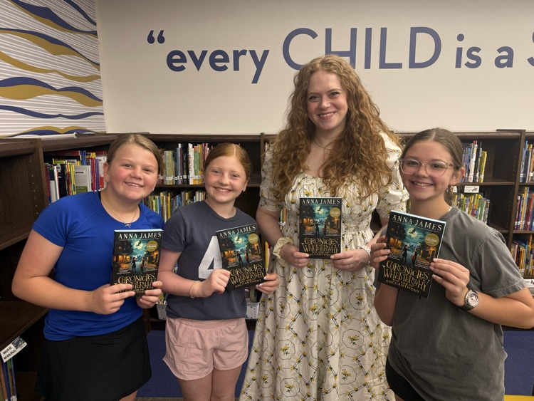 Boyer fourth and fifth graders had a great visit  with author Anna James. She came all the way from England to talk with them about her new book and to share with them about her journey as an author. What a great morning!