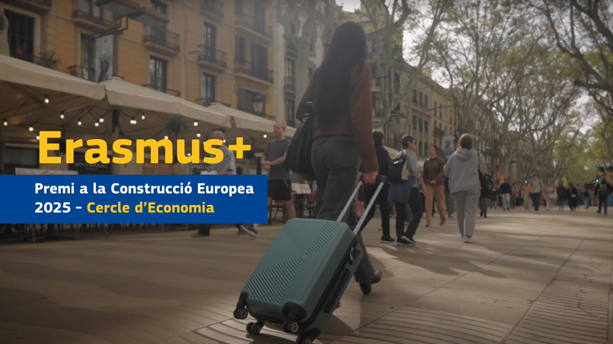 Des de 1987, el programa #Erasmus ha permès l'intercanvi de +16 milions de ciutadans en l'espai universitari europeu.

El <a href="/CdEconomia/">Cercle d'Economia</a> ha atorgat el Premi a la Construcció Europea al programa Erasmus+.

Aquí tens les raons👇
▶️ youtu.be/eqFS38_LaAQ
