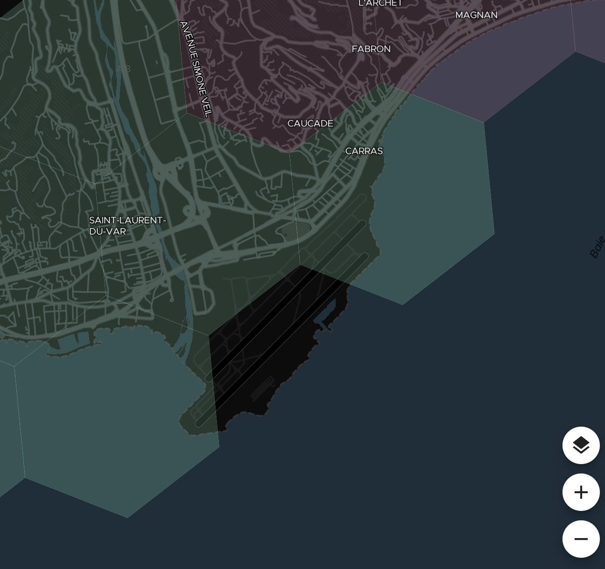 J'ai réinstallé  #geovélo pour le challenge #MaiAVélo. Une super nouveauté : la carte de chaleur 👍
sauf que : je ne parviens pas à allumer cette zone en noir à #Nice06 🤬
Un cyclo du coin y est-il parvenu ?