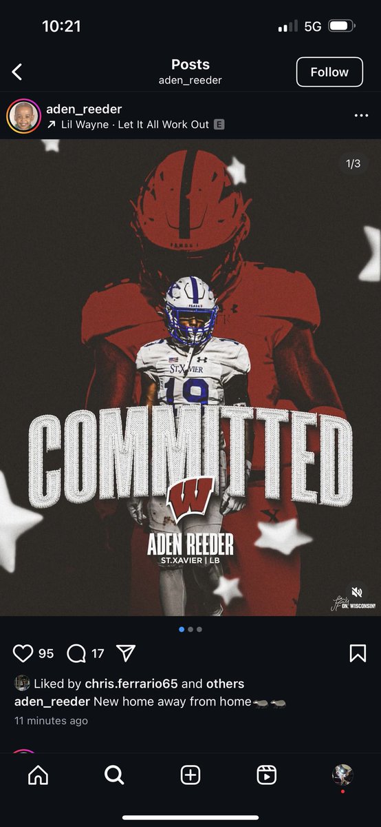 Jon McNamara (@mcnamararivals) on Twitter photo BREAKING: Wisconsin has received a commitment from linebacker Aden Reeder
The three-star prospect chose the Badgers over Iowa, Michigan State and Minnesota, among others
<a href="/AdenReeder15/">Aden Reeder</a> <a href="/GregSmithRivals/">Greg Smith</a>
n.rivals.com/content/athlet… BREAKING: Wisconsin has received a commitment from linebacker Aden Reeder
The three-star prospect chose the Badgers over Iowa, Michigan State and Minnesota, among others
<a href="/AdenReeder15/">Aden Reeder</a> <a href="/GregSmithRivals/">Greg Smith</a>
n.rivals.com/content/athlet…