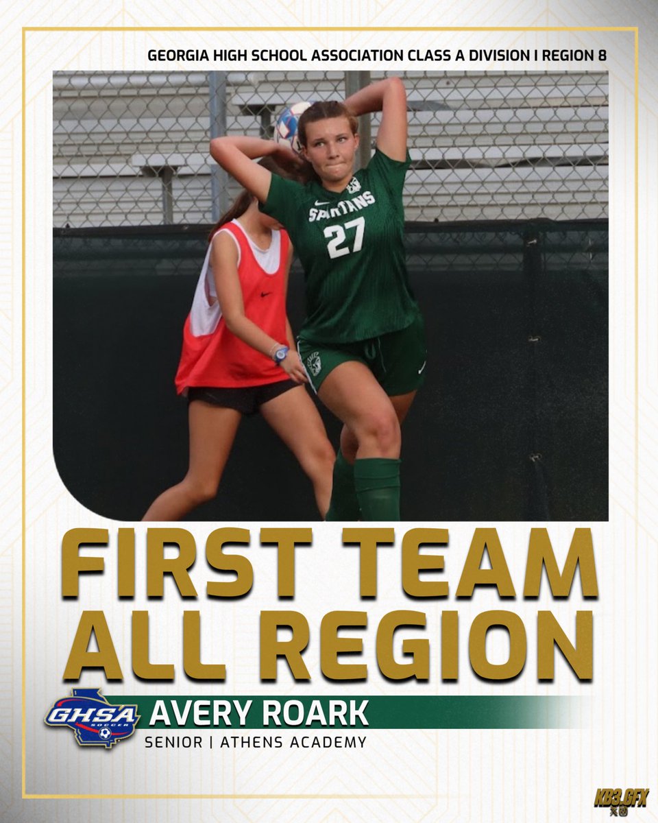 ᴀᴛʜᴇɴs ᴀᴄᴀᴅᴇᴍʏ ᴀᴛʜʟᴇᴛɪcs (@spartanathletic) on Twitter photo Congratulations to Nina Kline, Marie Rutledge and Avery Roark for being named to the @officialghsa Class ADI 1st Team All-Region!
#NoPlaceLikeTheA
<a href="/spartanswsoc/">Athens Academy Women's Soccer</a>
<a href="/ABHpreps/">ABH Preps</a> <a href="/OconeeSports/">Oconee Enterprise Sports</a> Congratulations to Nina Kline, Marie Rutledge and Avery Roark for being named to the @officialghsa Class ADI 1st Team All-Region!
#NoPlaceLikeTheA
<a href="/spartanswsoc/">Athens Academy Women's Soccer</a>
<a href="/ABHpreps/">ABH Preps</a> <a href="/OconeeSports/">Oconee Enterprise Sports</a>