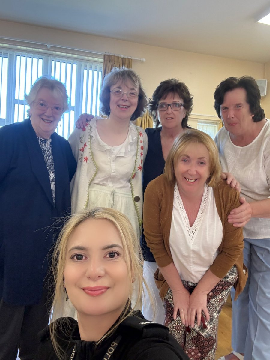 PC Cahn attended Fagley Church,women’s group although half the group had already left by the time she remembered to snap a picture, a quick selfie captured the spirit of the gathering. These community connections make a real difference,&amp;PC Cahn loves every moment of her role!