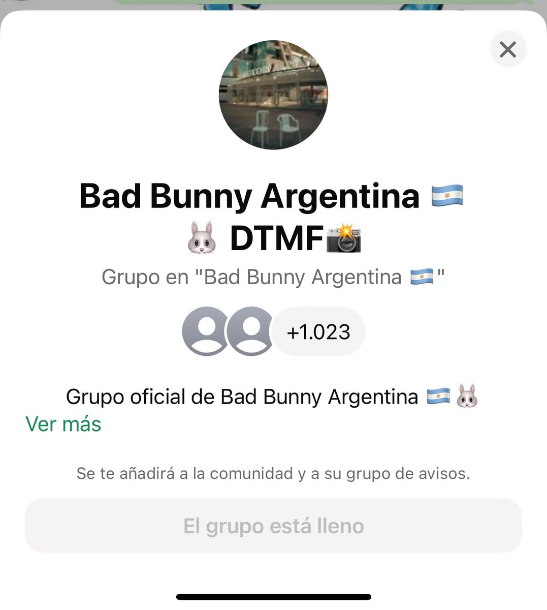 CarobGonzalez_'s tweet photo. @_aldisantillan @Pellegrinistaa @RoBilvao @badbunnyarg__ Esta lleno 🥺 https://t.co/CttHRwXYYO