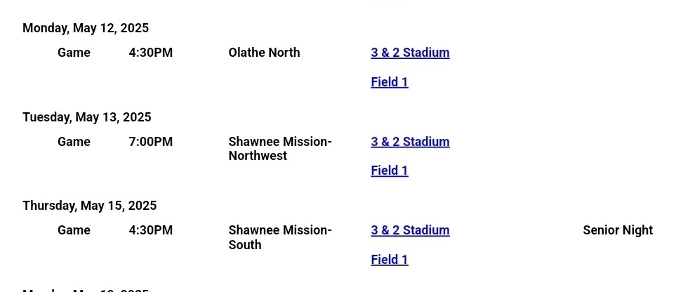 Cooper Stein (@cooperstein_10) on Twitter photo Final 3 games of the regular season, all at 3&2 Field #1
Senior night Thursday
Finish strong!
#vikingboys
#uncommitted
<a href="/PrepBaseballKS/">Prep Baseball Kansas</a> <a href="/RecruitTigers/">Rawlings Tigers National Recruiting</a> Final 3 games of the regular season, all at 3&2 Field #1
Senior night Thursday
Finish strong!
#vikingboys
#uncommitted
<a href="/PrepBaseballKS/">Prep Baseball Kansas</a> <a href="/RecruitTigers/">Rawlings Tigers National Recruiting</a>
