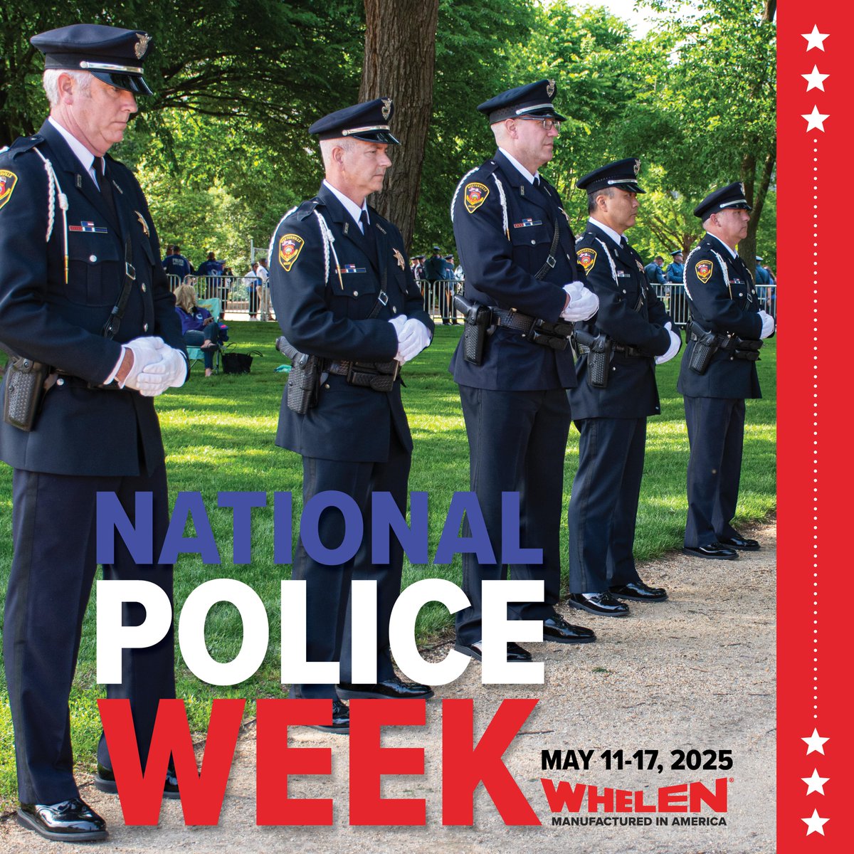 During Police Week, we honor fallen officers and their families, standing with the National Law Enforcement Officers Memorial Fund to promote safety and support for those who serve.

Discover more about Police Week and NLEOMF  bit.ly/4doWHfC

#PoliceWeek2025 #WhelenEng