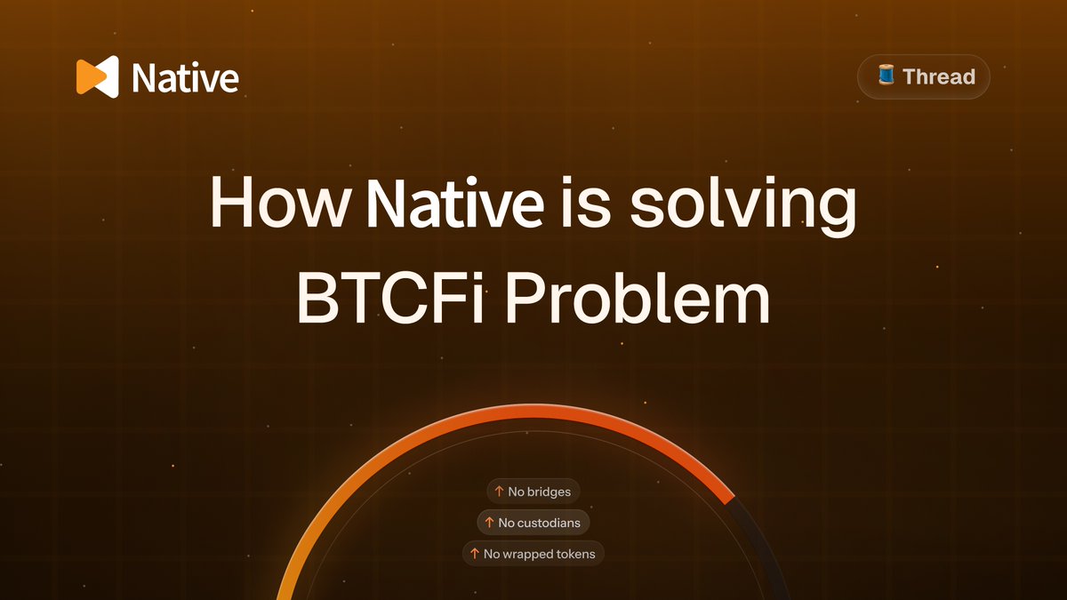 The problem with BTCFi and how Native is fixing It.

• take your seat,
• grab your popcorn,
• you’re gonna enjoy this anon.

thread 👇