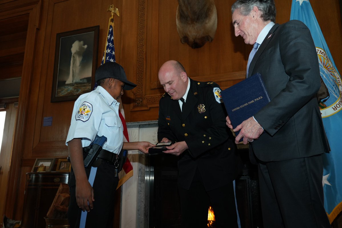 Secretary Doug Burgum (@secretaryburgum) on Twitter photo From protecting our communities to supporting our federal lands, <a href="/Interior/">US Department of the Interior</a>’s law enforcement officers go above and beyond the call of duty. During National Police Week, we remember the fallen, support the serving, and thank all who wear the badge. From protecting our communities to supporting our federal lands, <a href="/Interior/">US Department of the Interior</a>’s law enforcement officers go above and beyond the call of duty. During National Police Week, we remember the fallen, support the serving, and thank all who wear the badge.