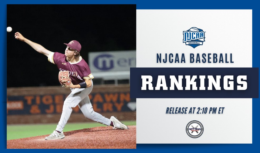 NJCAA Baseball (@njcaabaseball) on Twitter photo 🚨Final Rankings!
The Final Rankings for #NJCAABaseball DII and DIII presented by <a href="/NettingPros/">Netting Professionals 🏟️</a> will be released starting at 2:10 PM ET.
Who will be in the final rankings of the year? 🚨Final Rankings!
The Final Rankings for #NJCAABaseball DII and DIII presented by <a href="/NettingPros/">Netting Professionals 🏟️</a> will be released starting at 2:10 PM ET.
Who will be in the final rankings of the year?
