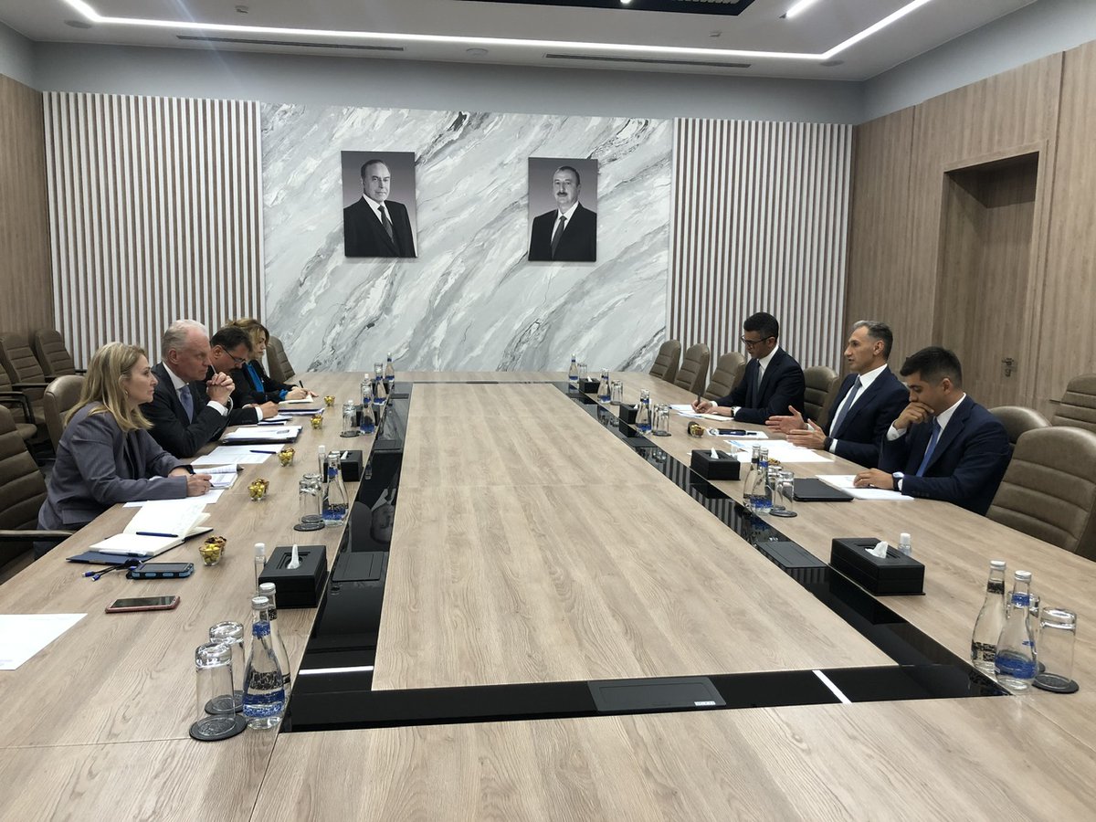 Gert Jan Koopman (@gertjaneu) on Twitter photo Pleased to be in 🇦🇿#Azerbaijan to further 🇪🇺#EU cooperation with 🇦🇿.
Had engaging meetings with 🇦🇿 Ministers <a href="/MikayilJabbarov/">Mikayil Jabbarov</a>, <a href="/ParvizShahbazov/">Parviz Shahbazov</a> and <a href="/RashadNNabiyev/">Rashad Nabiyev</a> on regional connectivity in ⚡ energy, 💻digital development, and 🚆transport Pleased to be in 🇦🇿#Azerbaijan to further 🇪🇺#EU cooperation with 🇦🇿.
Had engaging meetings with 🇦🇿 Ministers <a href="/MikayilJabbarov/">Mikayil Jabbarov</a>, <a href="/ParvizShahbazov/">Parviz Shahbazov</a> and <a href="/RashadNNabiyev/">Rashad Nabiyev</a> on regional connectivity in ⚡ energy, 💻digital development, and 🚆transport
