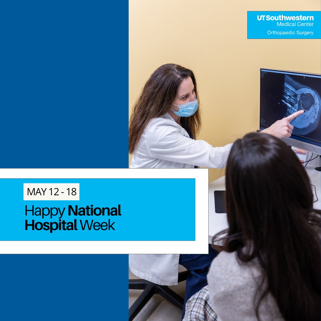 UTSW Orthopaedic Surgery (@utswortho) on Twitter photo It's #HospitalWeek, and we're proud to celebrate the people and purpose that power #UTSWOrtho 🏥
From OR to recovery, thank you to every team member working to deliver world-class care each day. 💙
#utsouthwestern <a href="/DrAntoniaChen/">Antonia Chen</a> #orthopaedicsurgery It's #HospitalWeek, and we're proud to celebrate the people and purpose that power #UTSWOrtho 🏥
From OR to recovery, thank you to every team member working to deliver world-class care each day. 💙
#utsouthwestern <a href="/DrAntoniaChen/">Antonia Chen</a> #orthopaedicsurgery