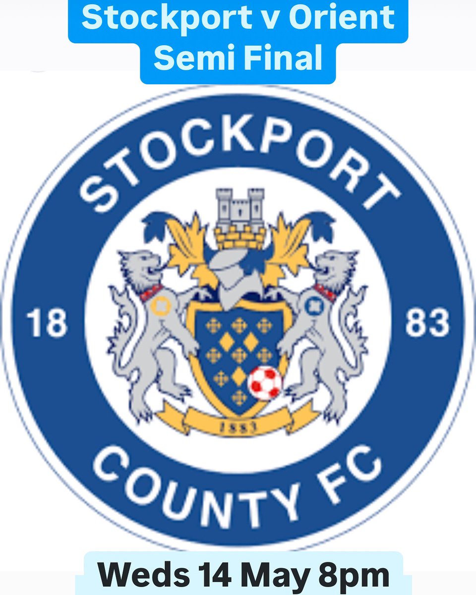 Yes we have #StockportvOrient semi final on live at Union and #pintsfrom3quid 💙💙💙