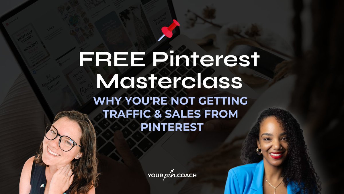 Feeling stuck? Your biz isn’t growing, your traffic is flatlining, and Google keeps shifting the rules. 😩It’s time to take control—with Pinterest! 📌Join the FREE Pinterest Masterclass and learn how to get daily traffic, subs &amp; sales—without ads! yourpincoach.com/nina