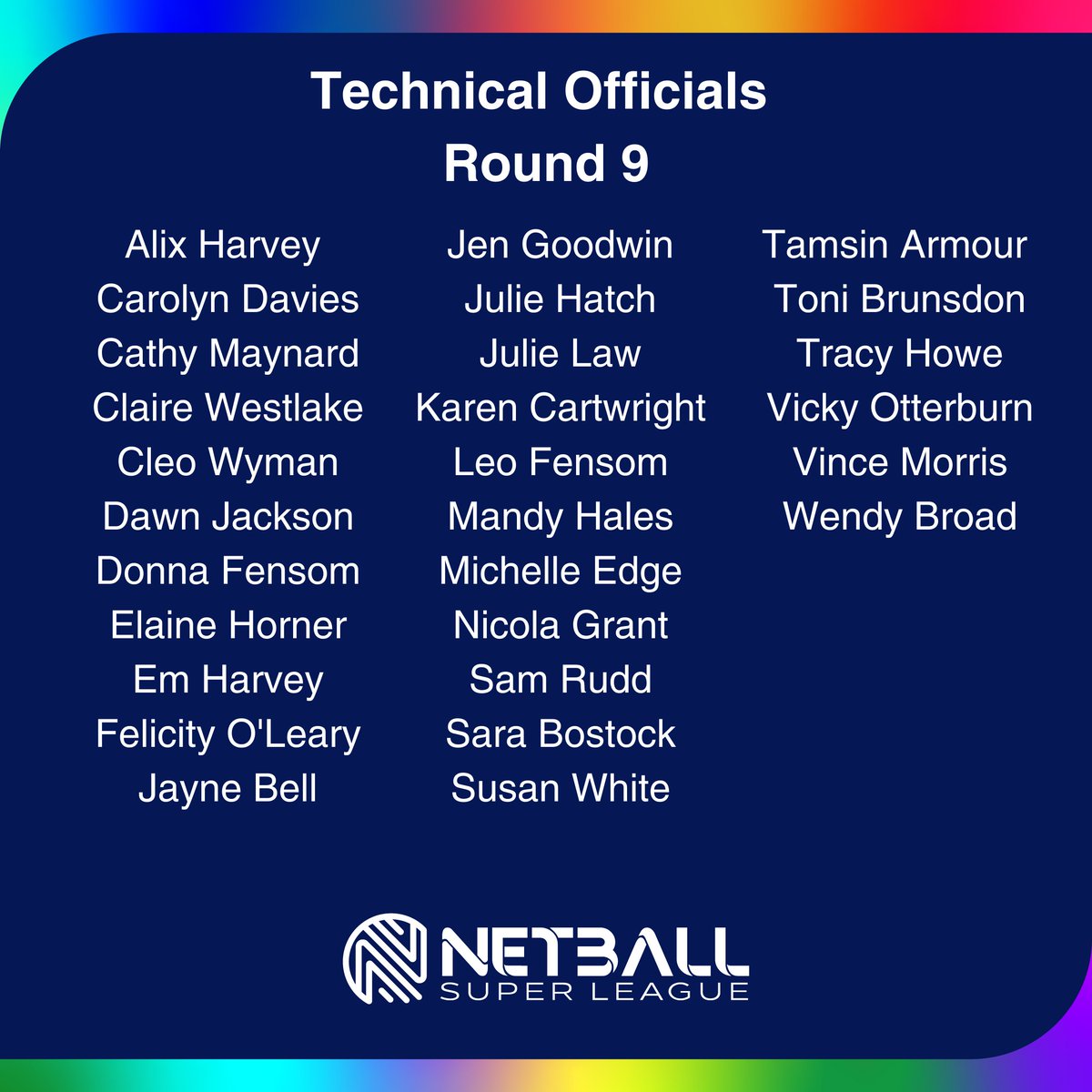 🌟NSL Technical Official Shoutout - Round 9🌟

Another round of NSL action brings another chance to recognize our incredible Technical Officials!

A massive THANK YOU to each and every one of you! 🎉👏

#OfficiatingFamily