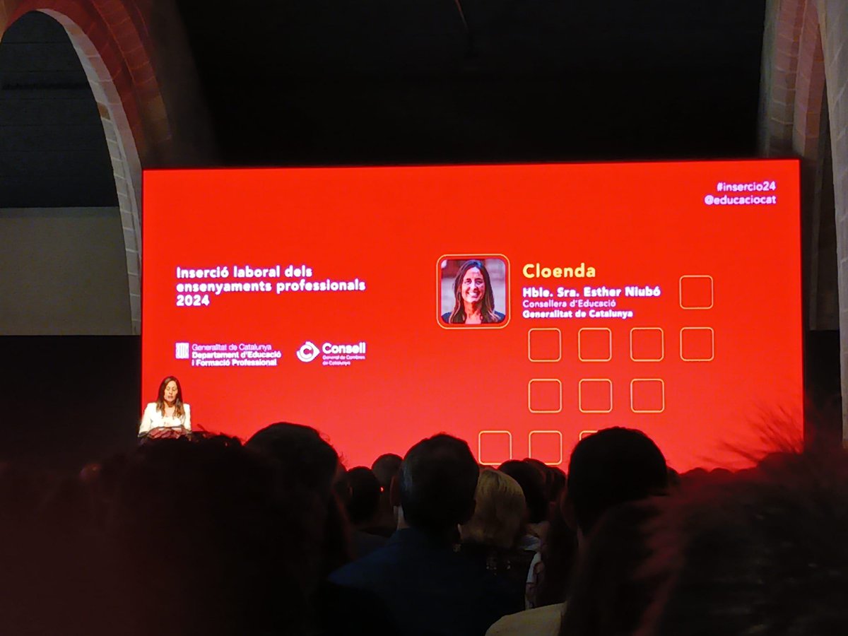 Avui la FEUSOC hem assistit a la presentació de l’Estudi d’Inserció Laboral dels Ensenyaments Professionals 2024, organitzada pel <a href="/educaciocat/">Educació</a>  i el Consell de Cambres de Catalunya a la Casa Llotja de Mar.