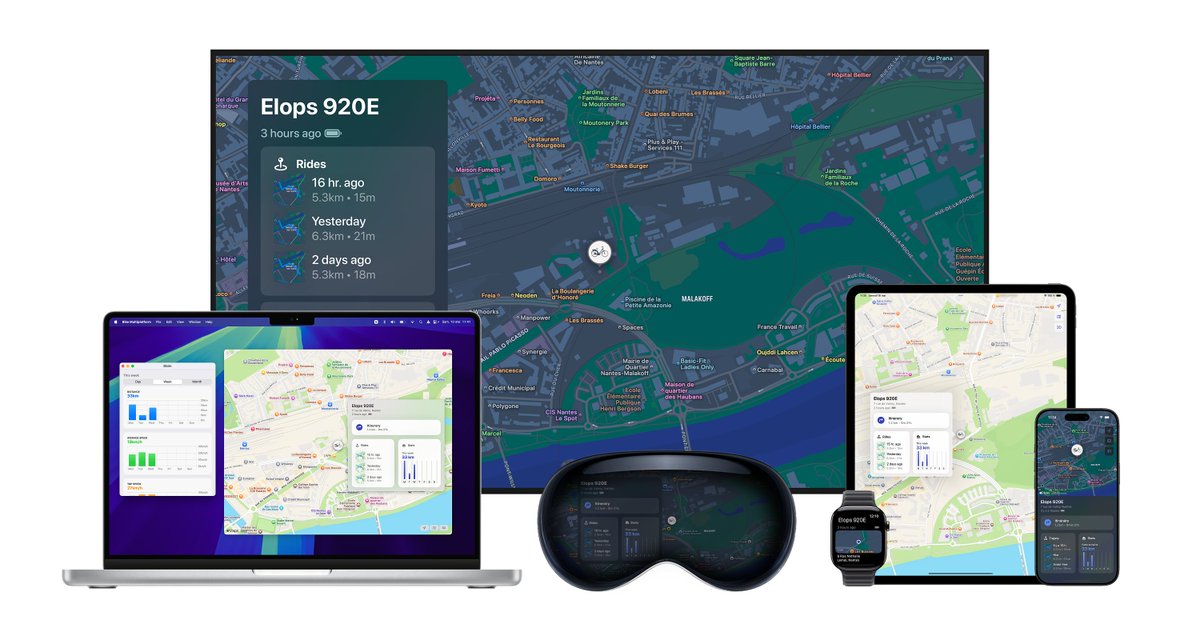 I've built myself an app to track my <a href="/Decathlon/">Decathlon</a>  connected bike. It is a multiplatform app available for iPhone, iPad, Mac, Apple Watch, Apple TV and Apple Vision! Check out the repo if you're interested in building SwiftUI multiplatform apps: github.com/simonliotier/B…