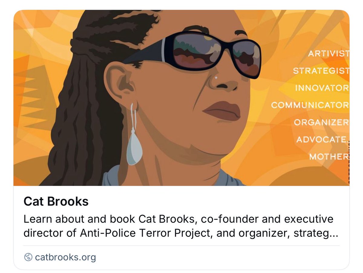 MAJOR web updates at catbrooks.org — let’s connect!

[web design: <a href="/philmandelbaum/">philmandelbaum.bsky.social</a> | press: <a href="/LanceMackWilson/">Lance Wilson</a>]
